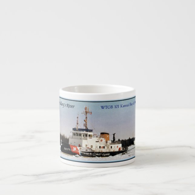 Icebreaking St. Marys River Espresso Tasse (Vorderseite)
