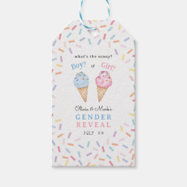 Icecream Gender Reveal Geschenkanhänger