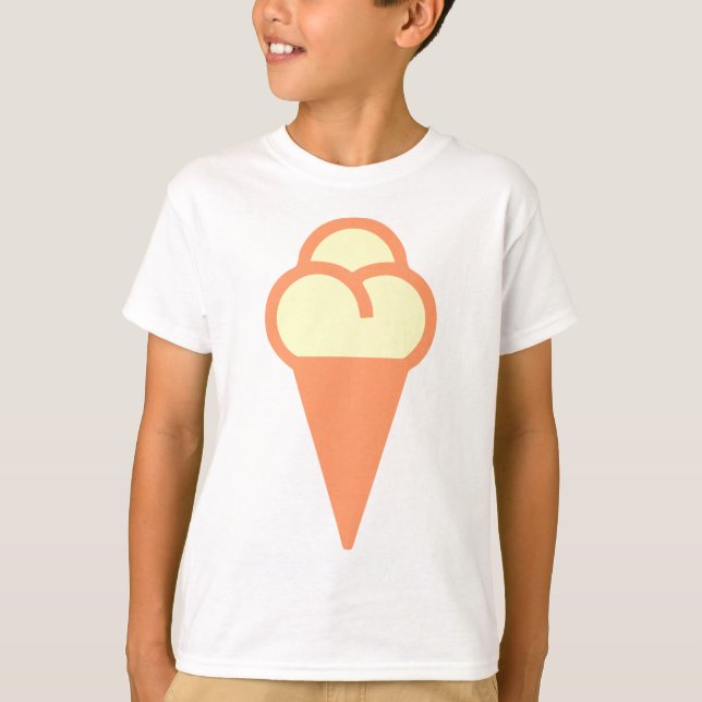 Icecream-Symbol T-Shirt (Vorderseite)