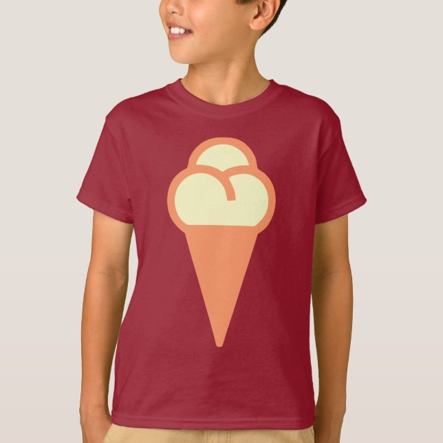 Icecream-Symbol T-Shirt (Vorderseite)