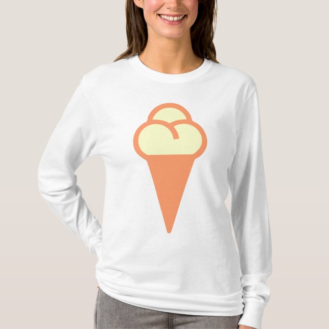 Icecream-Symbol T-Shirt (Vorderseite)