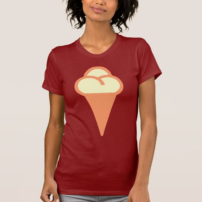 Icecream-Symbol T-Shirt (Vorderseite)
