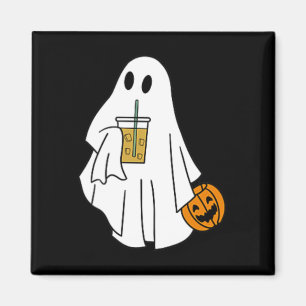 Iced Coffee Halloween Niedlich Little Ghost Pumpki Magnet