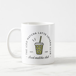 Iced Matcha Latte Liebhaber Klubmädchen ästhetisch Kaffeetasse