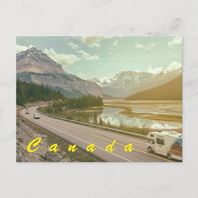 Icefield Parkway, Kanada Postkarte (Vorderseite)