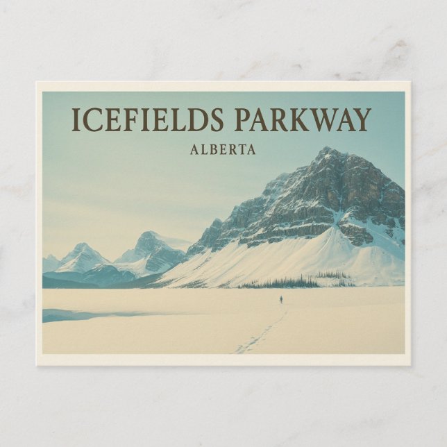 Icefields Parkway Alberta - Canadian Rockies Postkarte (Vorderseite)