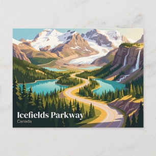 Icefields Parkway Kanada Postkarte