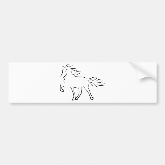 iceland horse autoaufkleber (Vorne)