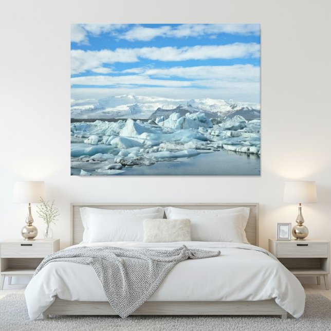 Iceland Iceberg Lagoon and Snowy Mountains Arctic Poster (Von Creator hochgeladen)