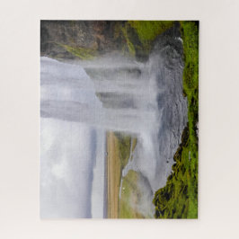 Iceland Jigsaw Puzzle - Seljalandsfoss Waterfall