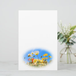 Iceland Poppy Briefpapier