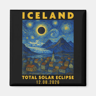 Iceland Total Solar Eclipse 2026 Magnet