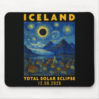 Iceland Total Solar Eclipse 2026 Mousepad