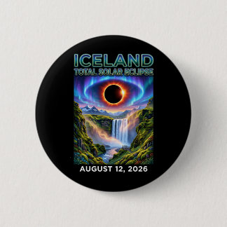 Iceland Total Solar Eclipse 2026 Totality Chaser Button