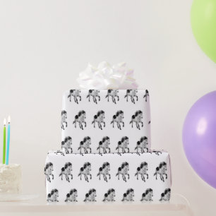 Icelandic horse in motion geschenkpapier