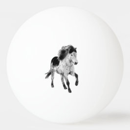 Icelandic horse in motion tischtennisball