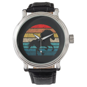 Icelandic horse tölt horse breed retro vintage armbanduhr
