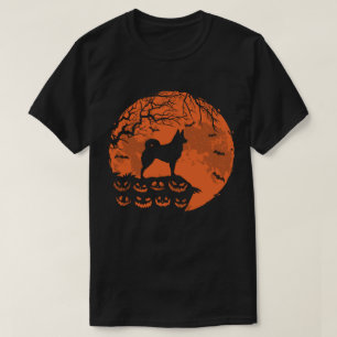 Icelandic Sheepdo And Moon Halloween Dog Lover T-Shirt