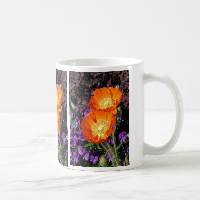 Icelanidc Mohnblumen-Tasse Kaffeetasse (Rechts)