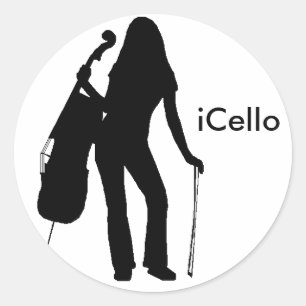 iCello-Aufkleber Runder Aufkleber