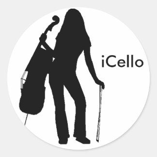 iCello-Aufkleber Runder Aufkleber