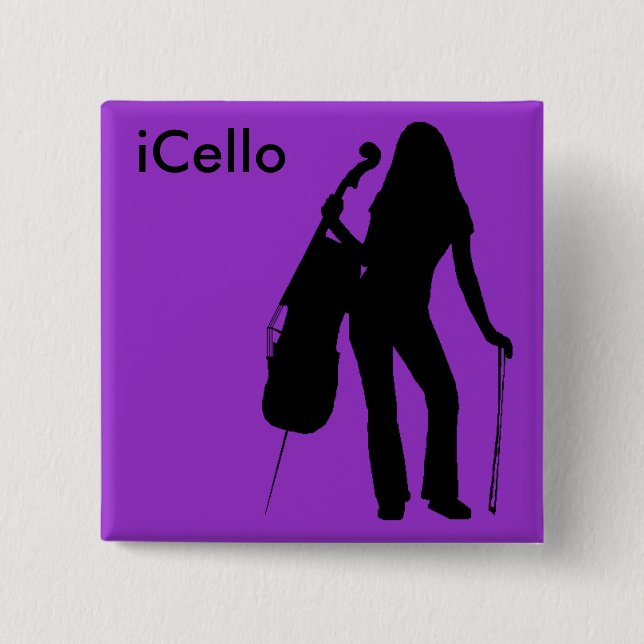 iCello Button (lila) (Vorderseite)