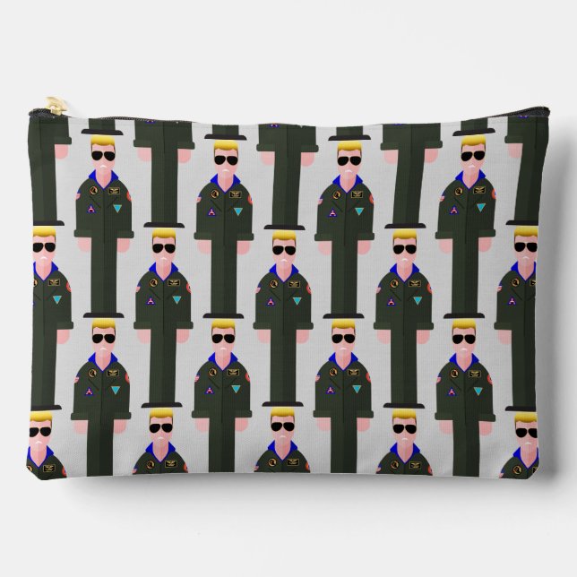 Iceman – Patterned Zipper Accessory Pouch Zubehörtasche (Vorderseite)