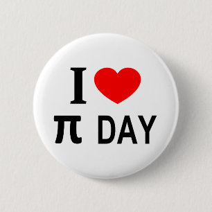 Ich ❤️ π TAG ICH LIEBE π TAG ICH HERZ π TAG Button