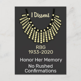 Ich abweichende RBG-Bestätigungen Postkarte