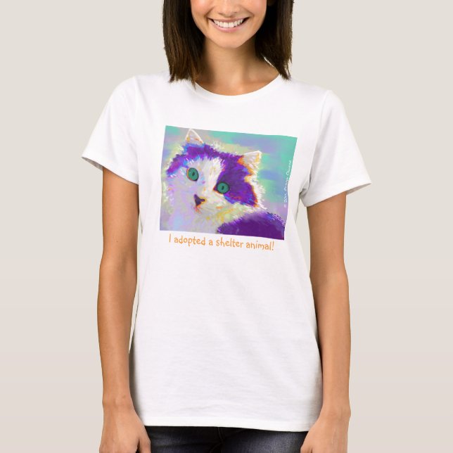 Ich adoptierte ein Schutztier T-Shirt (Vorderseite)