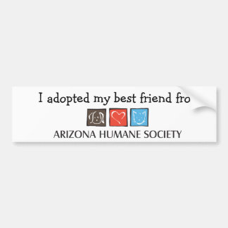 Ich adoptierte meinen bester Freund-Autoaufkleber Autoaufkleber