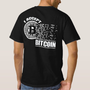 Ich akzeptiere Bitcoin-Krypto T-Shirt