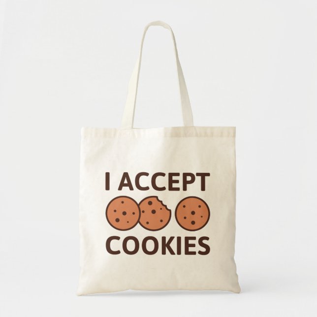 Ich akzeptiere Cookies Tragetasche (Vorne)