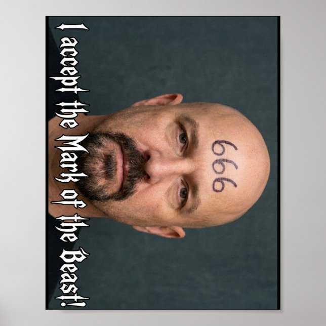 Ich akzeptiere das Mal Poster (Vorne)