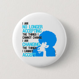 Ich ändere Sache-runden Knopf Button