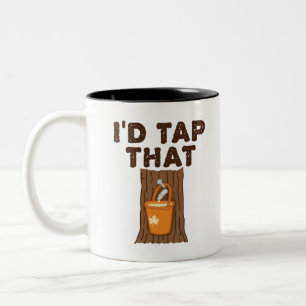 Ich Anstach diese Ahornzuckerkultur Zweifarbige Tasse