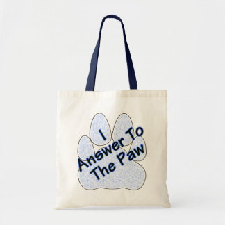 Ich antworte auf die Paw Tote Tasche