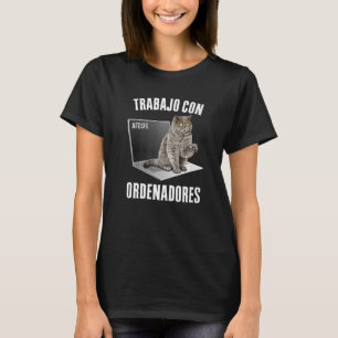 Ich arbeite an Computerkatzenbesitzer 2 T-Shirt
