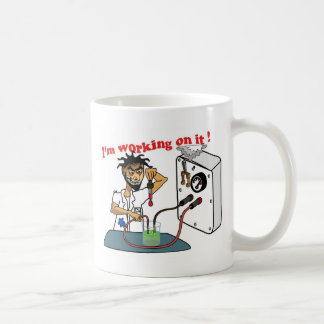 Ich arbeite an es kaffeetasse