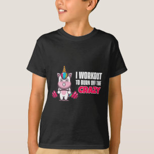 Ich arbeite daran, das verrückte - lustige Unicorn T-Shirt
