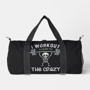 Ich arbeite daran, den Verrückten abzubrennen Duffle Bag