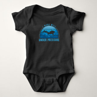 Ich arbeite gut unter Drucktaucher Baby Strampler