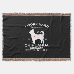 Ich arbeite hart, damit mein Chihuahua-Hund besser Decke