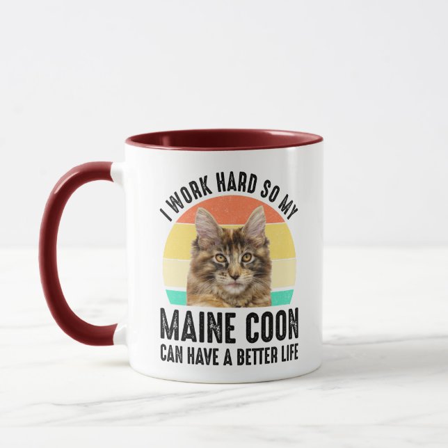Ich arbeite hart, damit mein Hauptcoon ein bessere Tasse (Links)