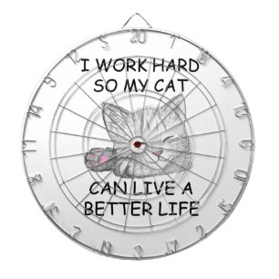 Ich arbeite hart dartscheibe