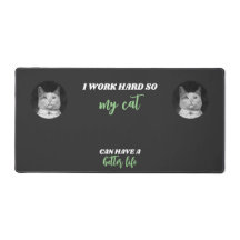 Ich arbeite hart - Foto personalisierbar