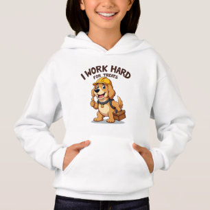 Ich arbeite hart für Leckereien Funny Golden Retri Hoodie