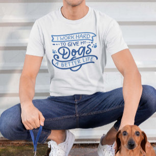 Ich Arbeite Hart Hunde T-Shirt