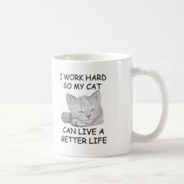 Ich arbeite hart kaffeetasse