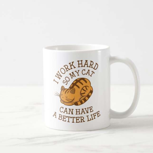 Ich arbeite hart kaffeetasse (Rechts)